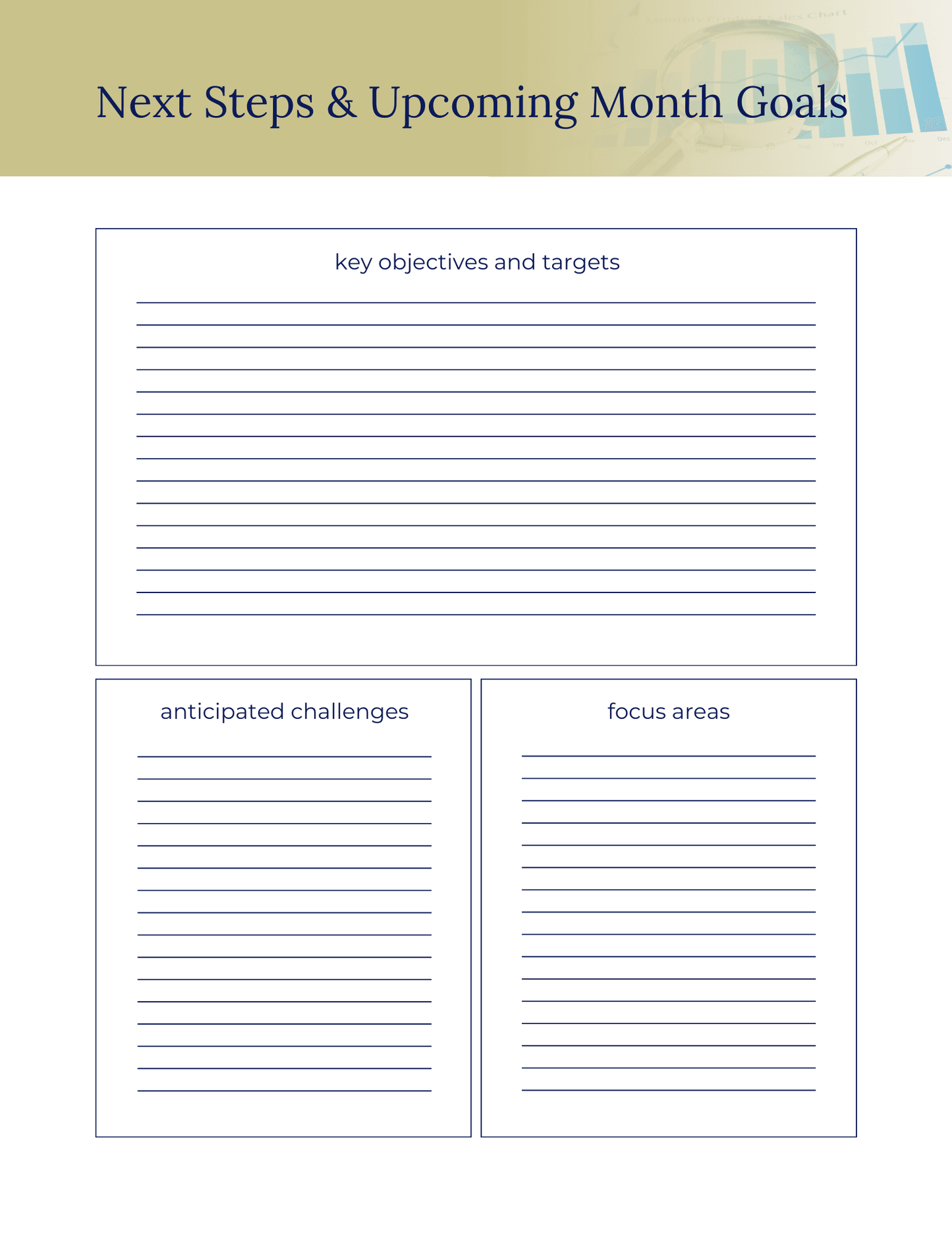 Monthly Business Report Template | Track Goals & Growth (13 Pages) - The Simple Marketing Shop