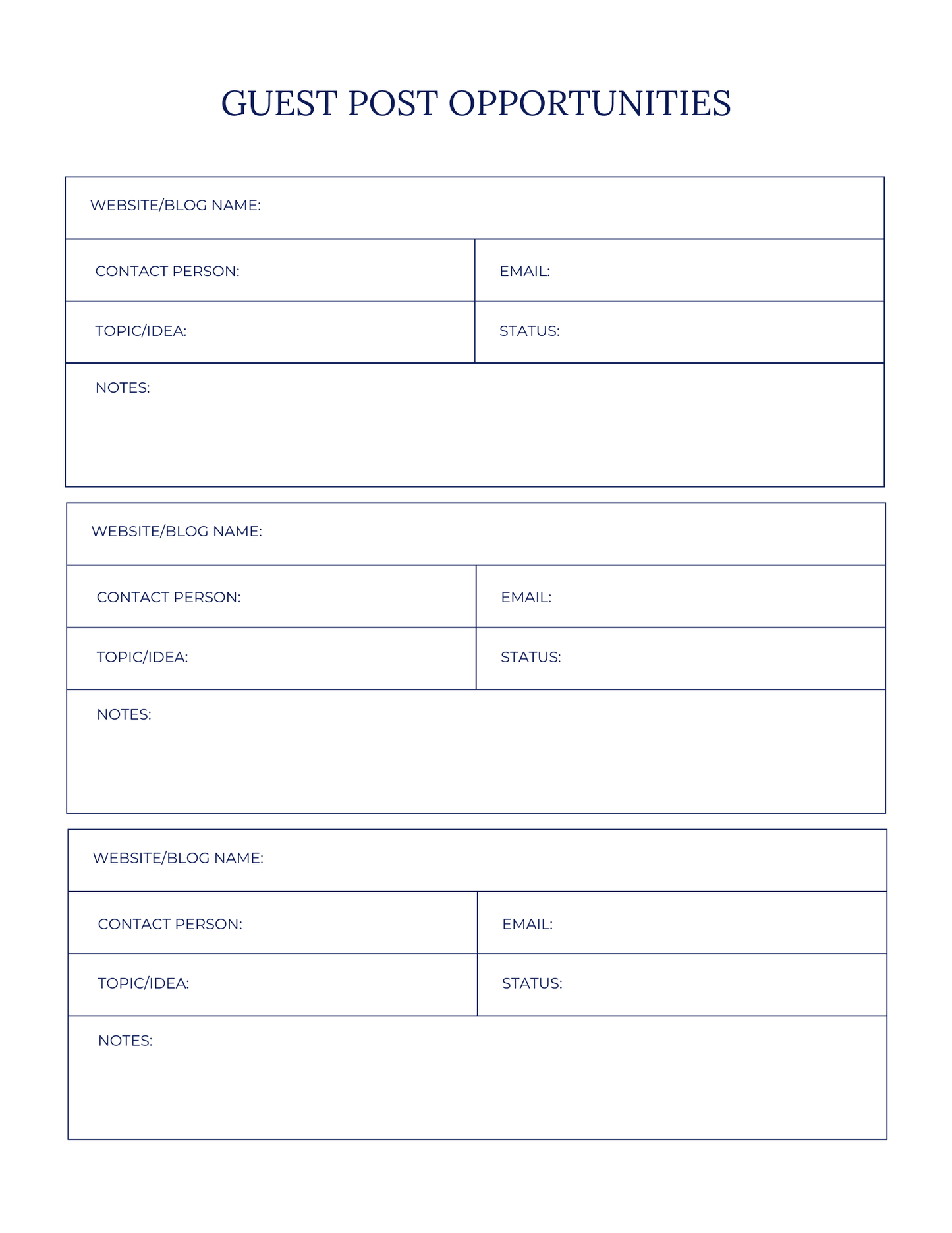 Blog Post Idea Generator | Content Planning & Editorial Calendar - The Simple Marketing Shop