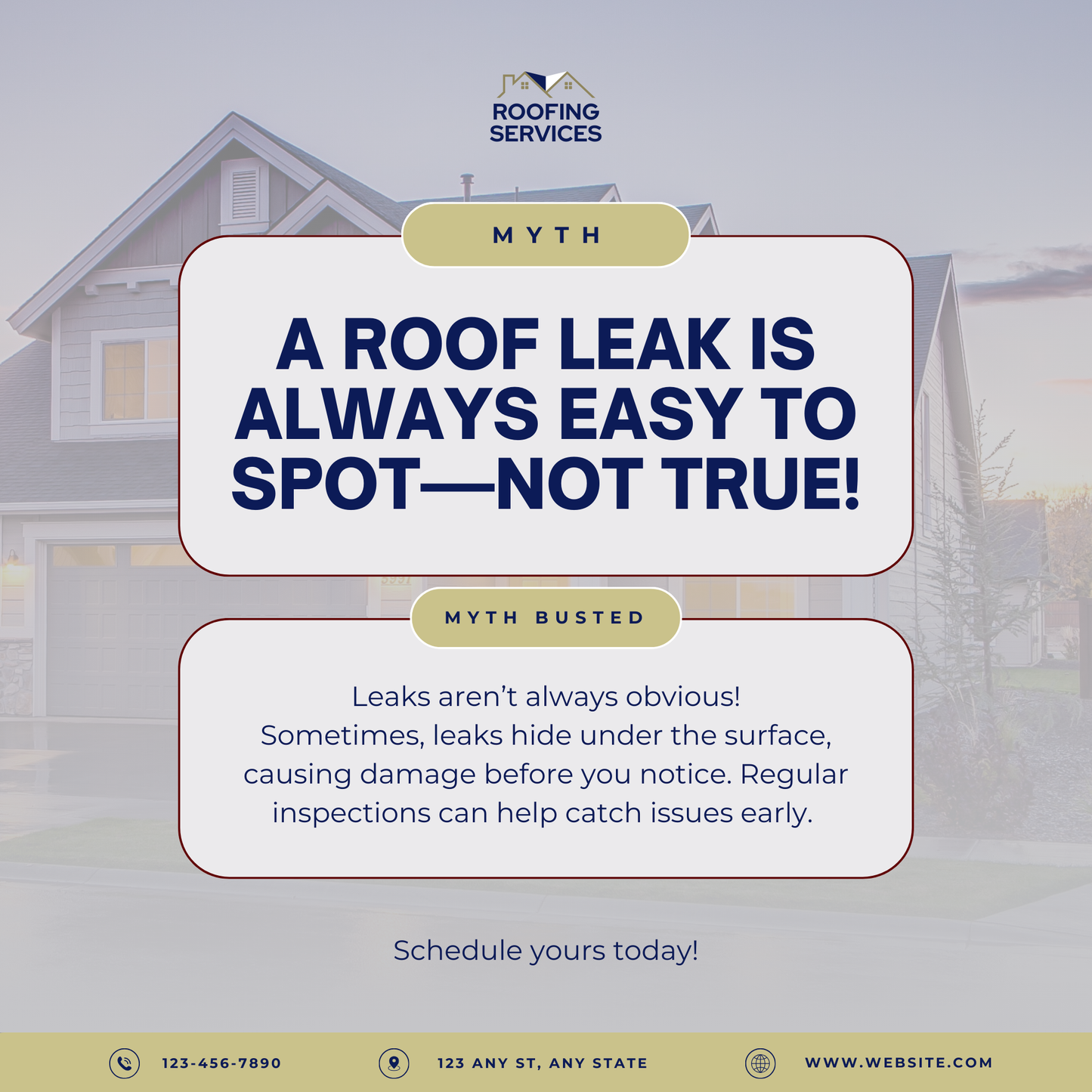 Roofing Social Media Post Templates – 30 Editable Canva Graphics for Roofers