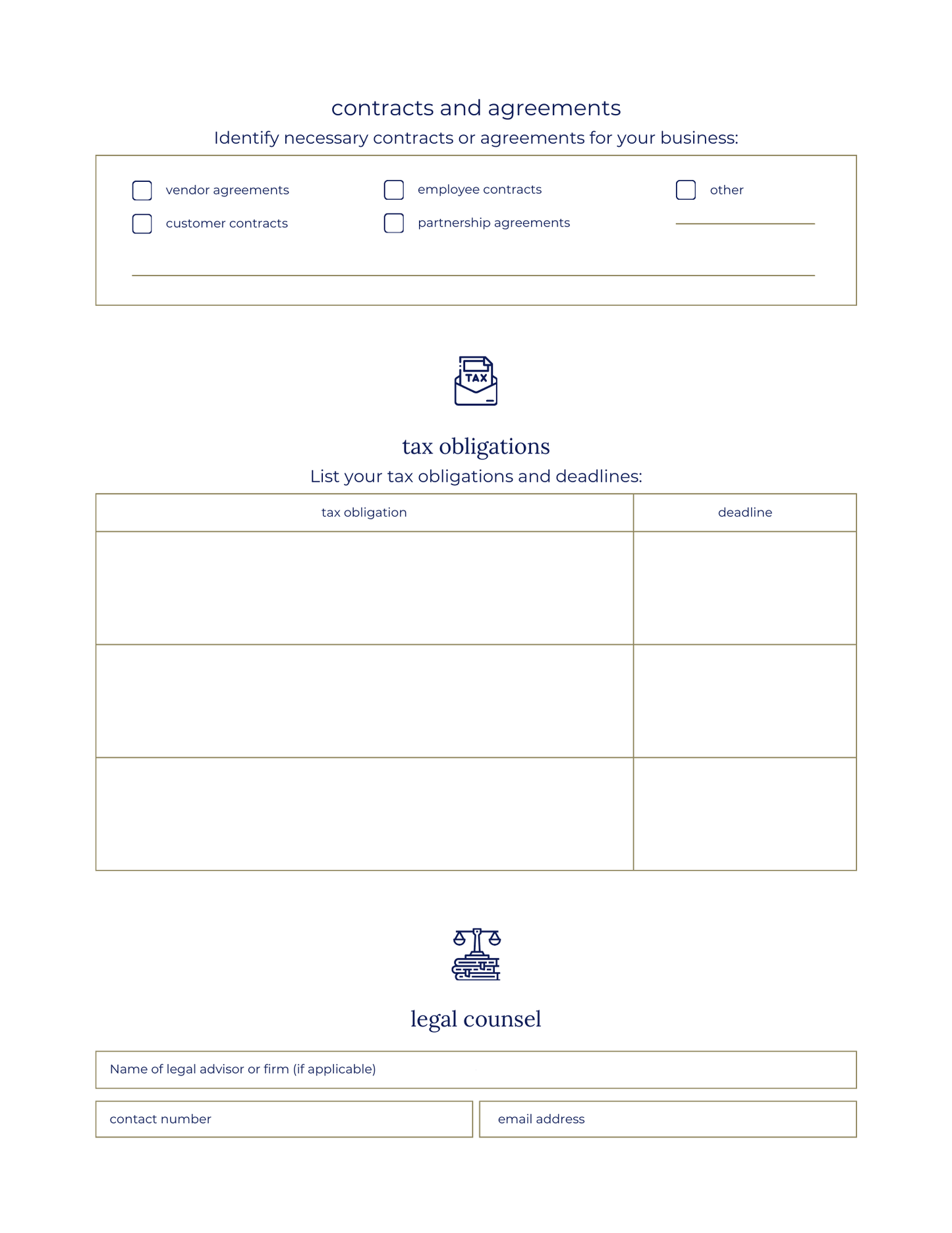 Online Business Planner