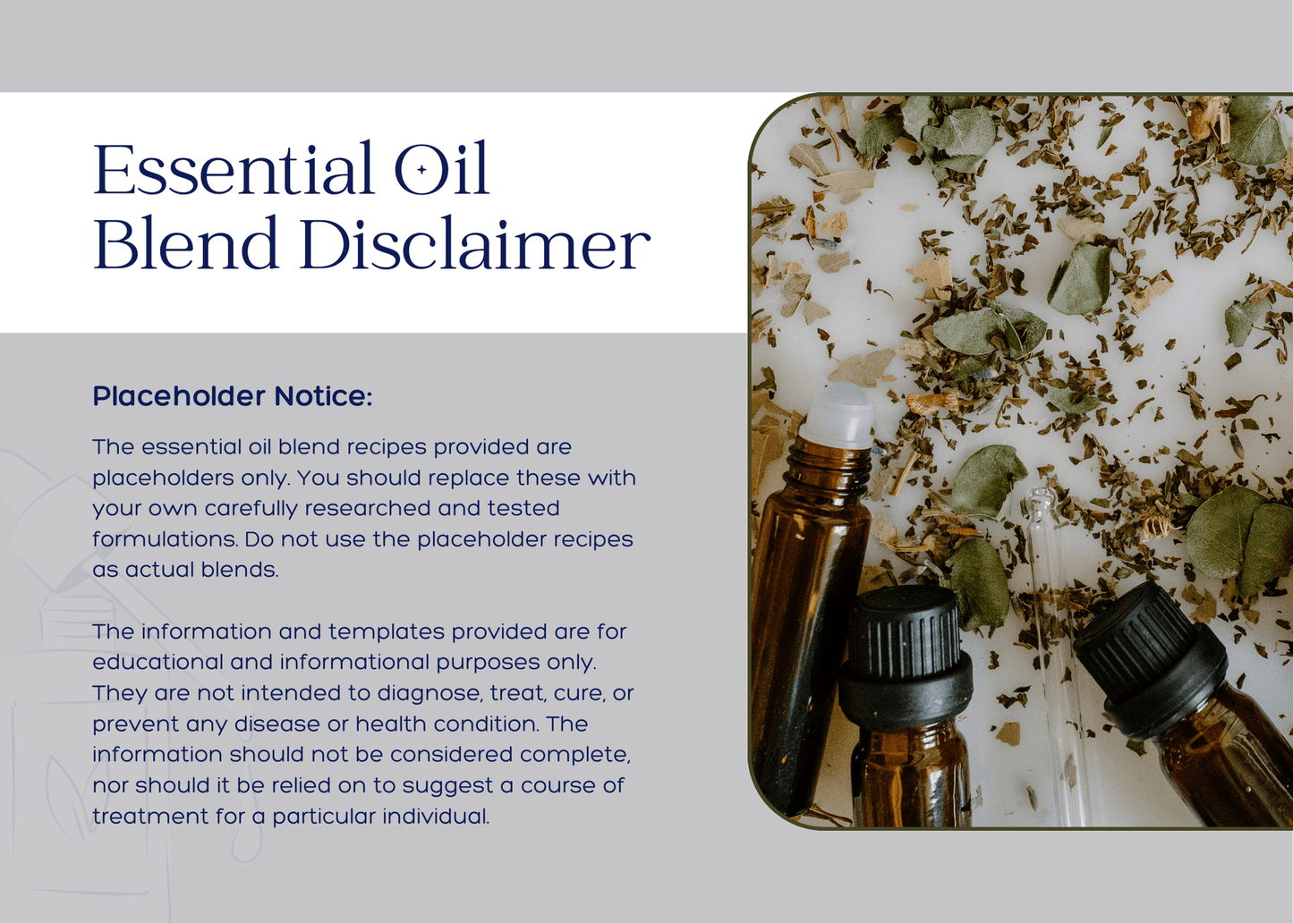 Essential Oils Blends Printable - The Simple Marketing Shop