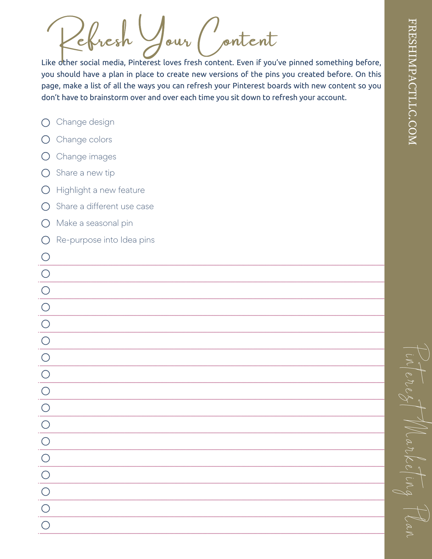 Pinterest Marketing Planner | Strategy & Content Planning Tool - The Simple Marketing Shop