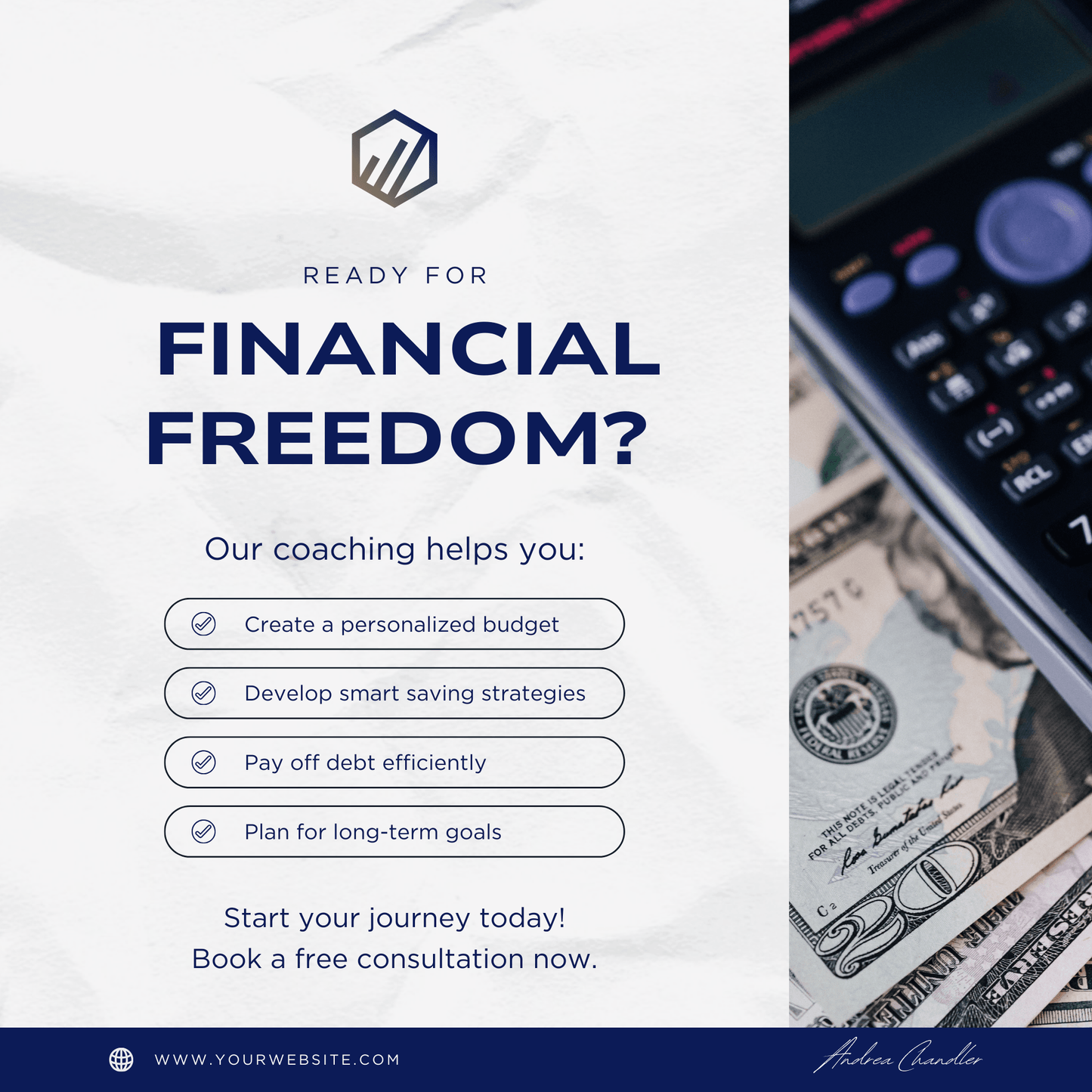 Financial Coach Social Media Templates | 30 Editable Canva Posts - The Simple Marketing Shop