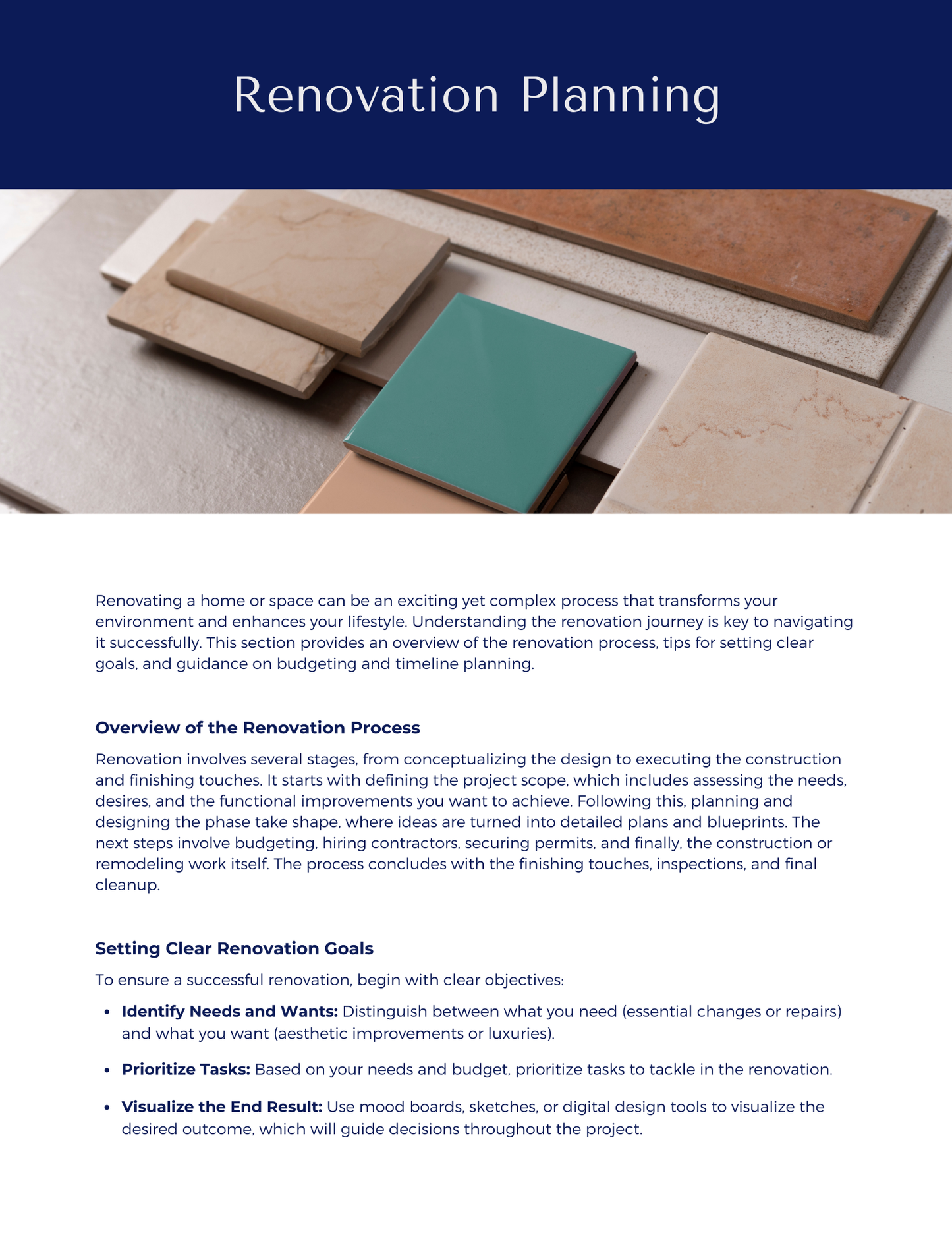 Renovation Planner