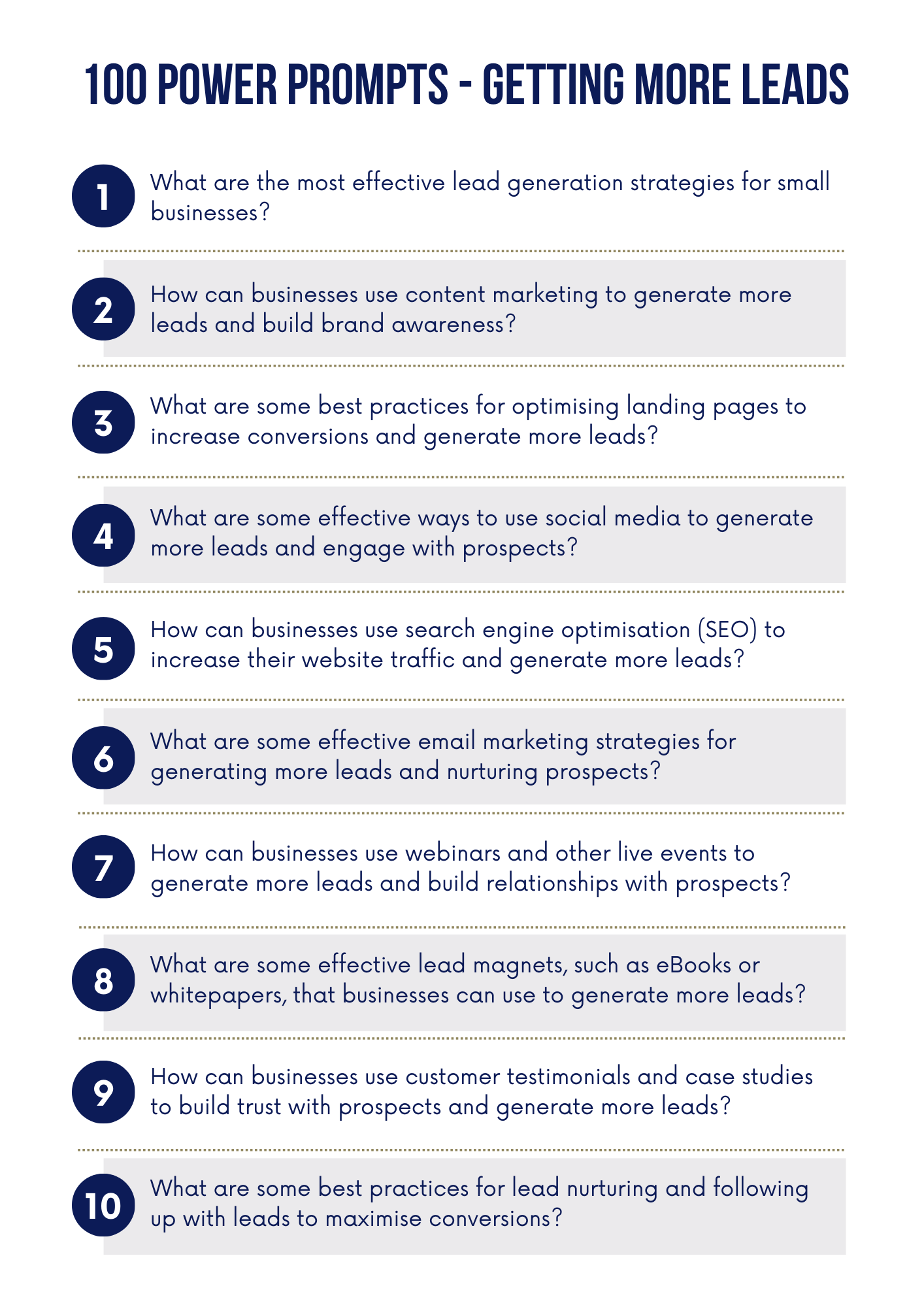 Chat GPT Power Prompts | How to Get More Leads