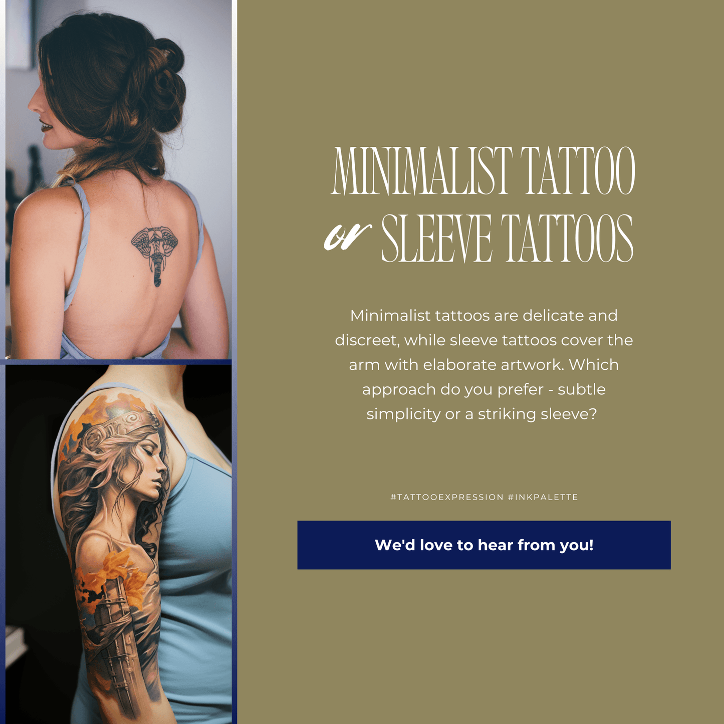 30 Tattoo Artist Social Media Templates | Editable Canva Graphics for Tattoo Marketing - The Simple Marketing Shop