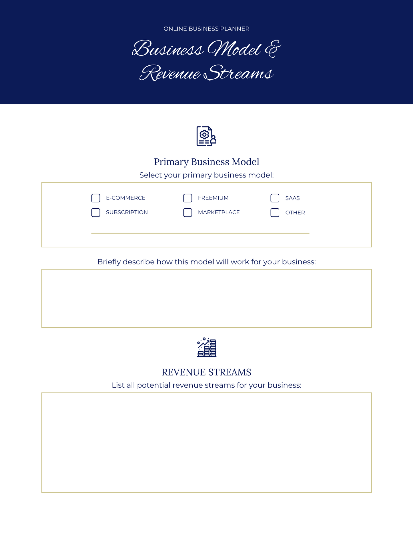 Online Business Planner