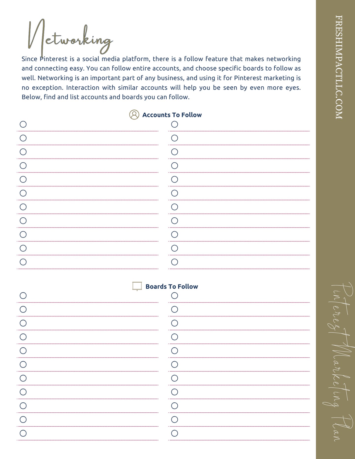Pinterest Marketing Planner | Strategy & Content Planning Tool - The Simple Marketing Shop