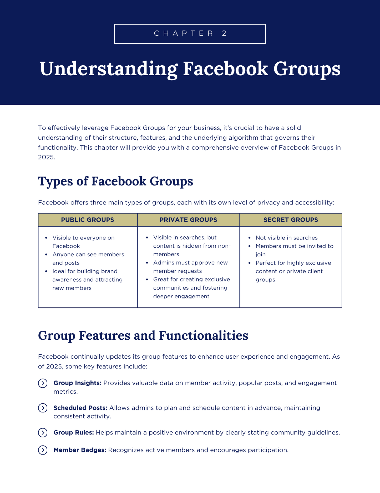 Facebook Group Mastery