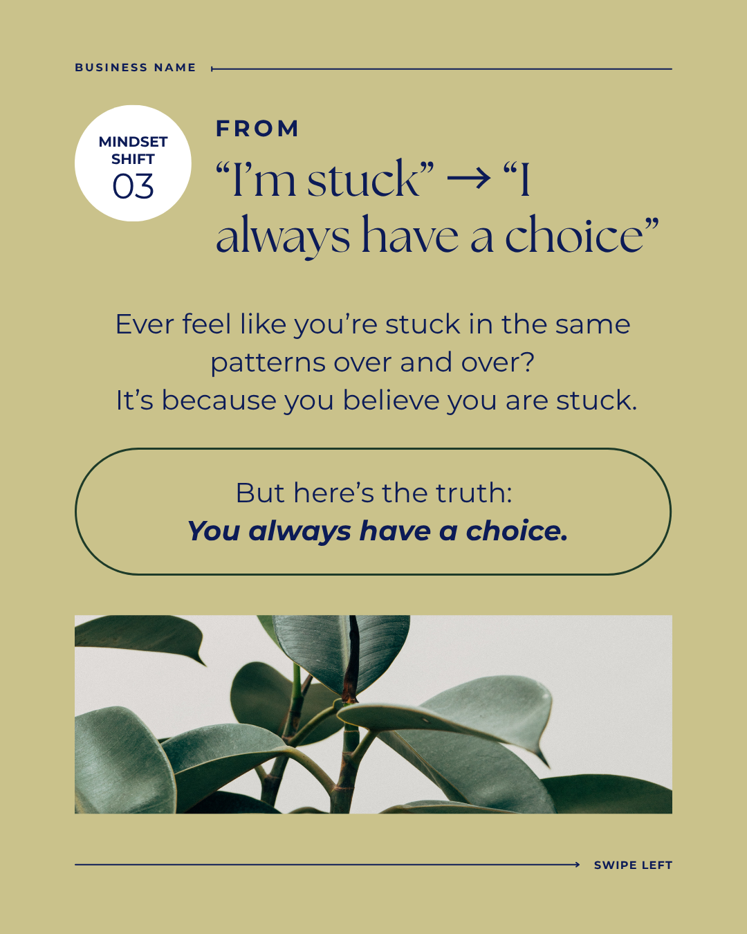 125 Instagram Carousel Templates for Mindset Coaches | Canva Graphics - The Simple Marketing Shop