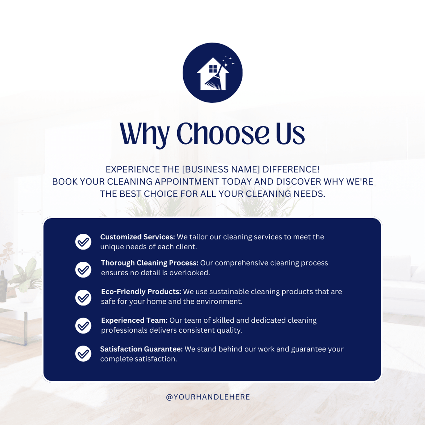 House cleaning Social MEdia Posts
