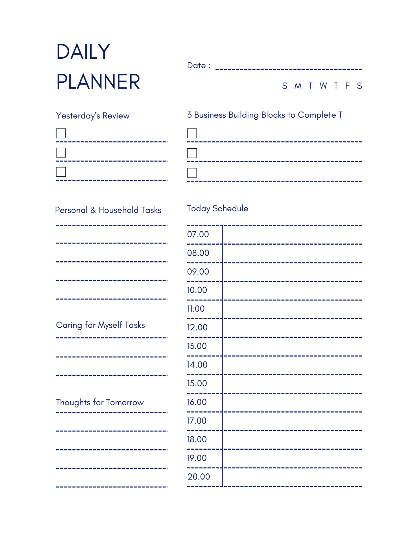 3 Things Planner