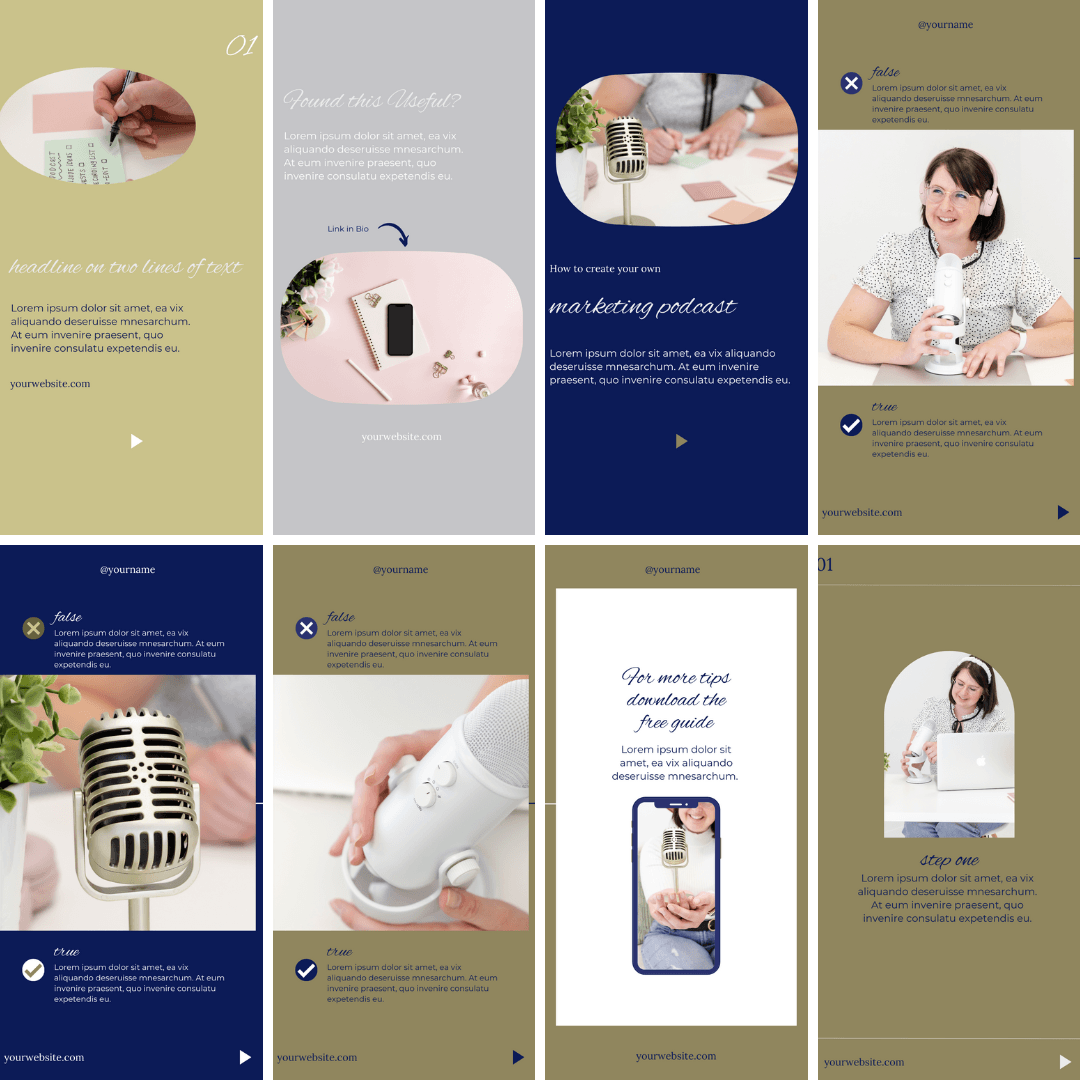 25 Pinterest, Reels, Story & TikTok Templates | Editable Canva Templates for Video & Idea Pins - The Simple Marketing Shop