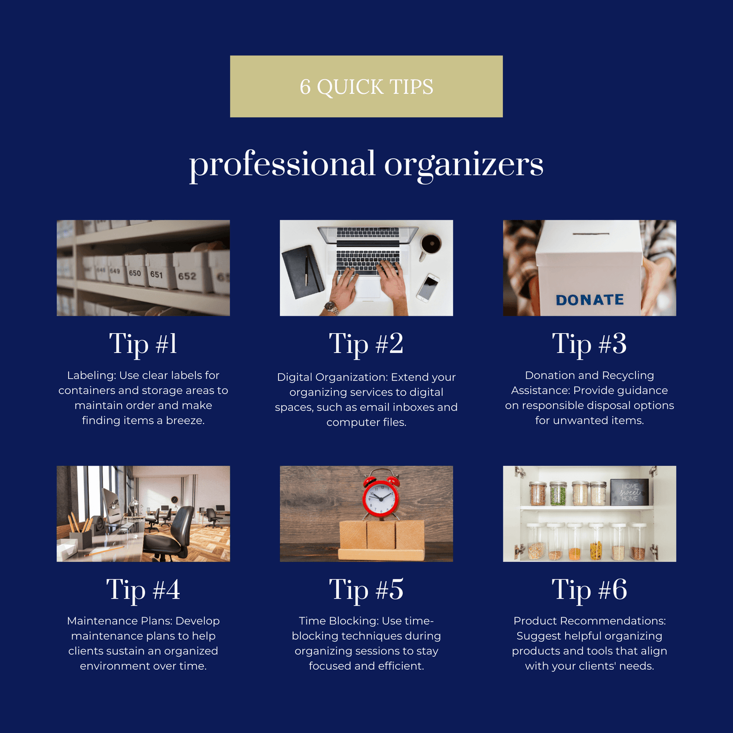 30 Organizer Social Media Templates | Editable Canva Templates for Professional Organizers - The Simple Marketing Shop