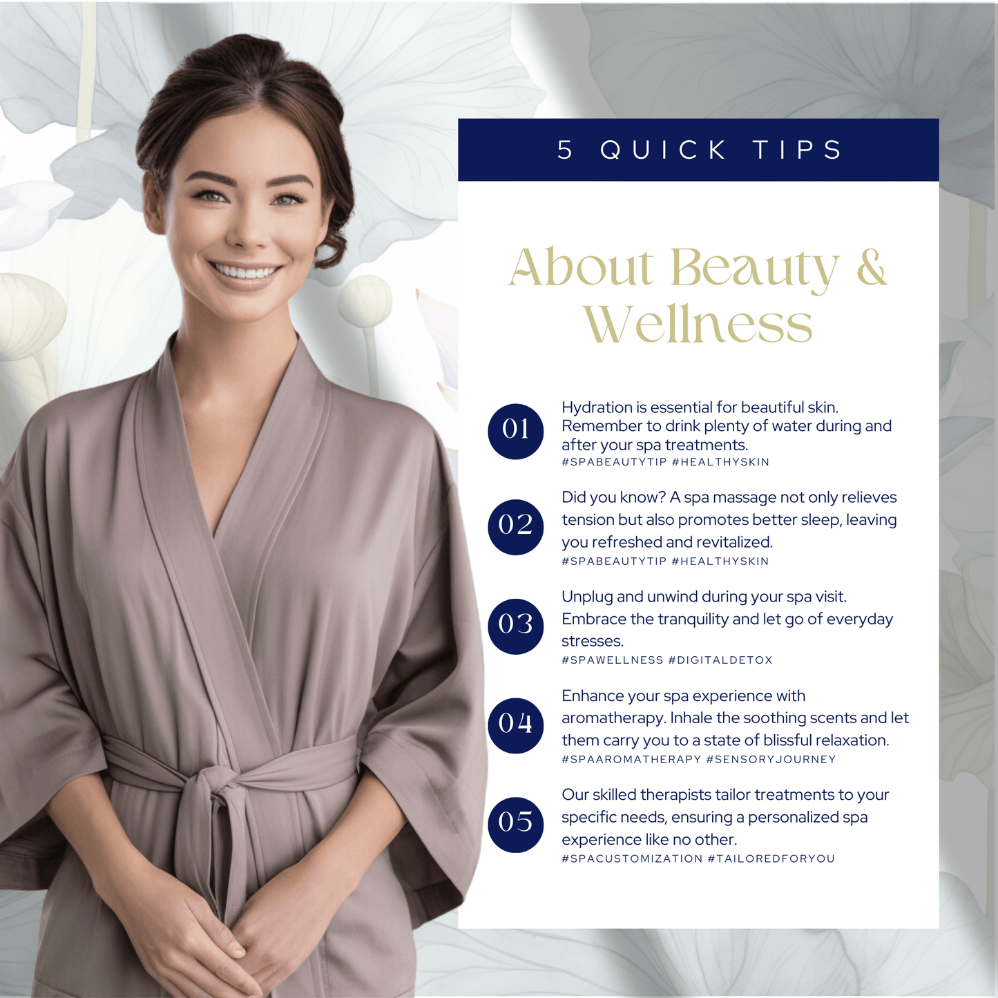 30 Spa Social Media Templates | Editable Canva Templates for Spa Owners & Estheticians - The Simple Marketing Shop
