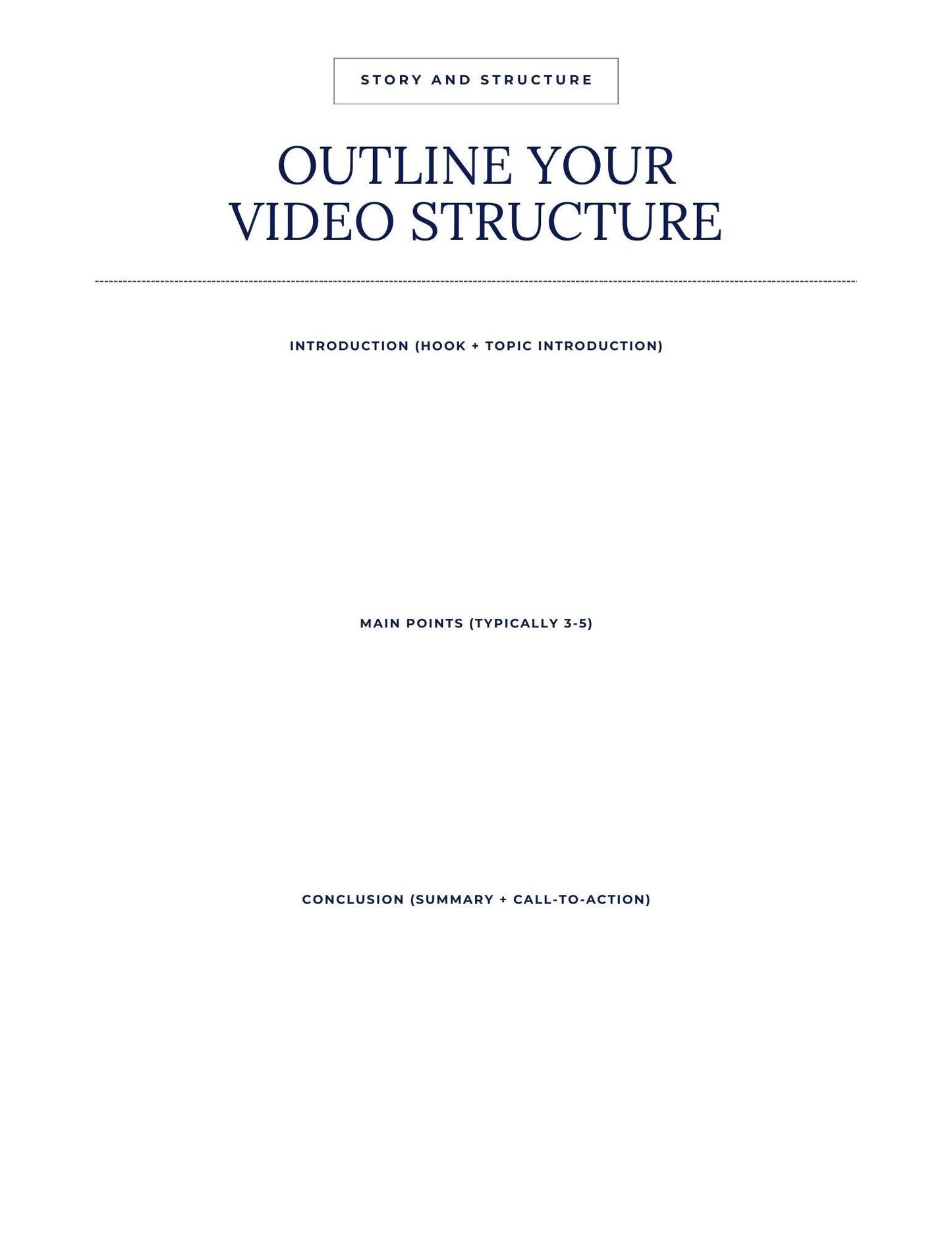 YouTube Video Script Planner