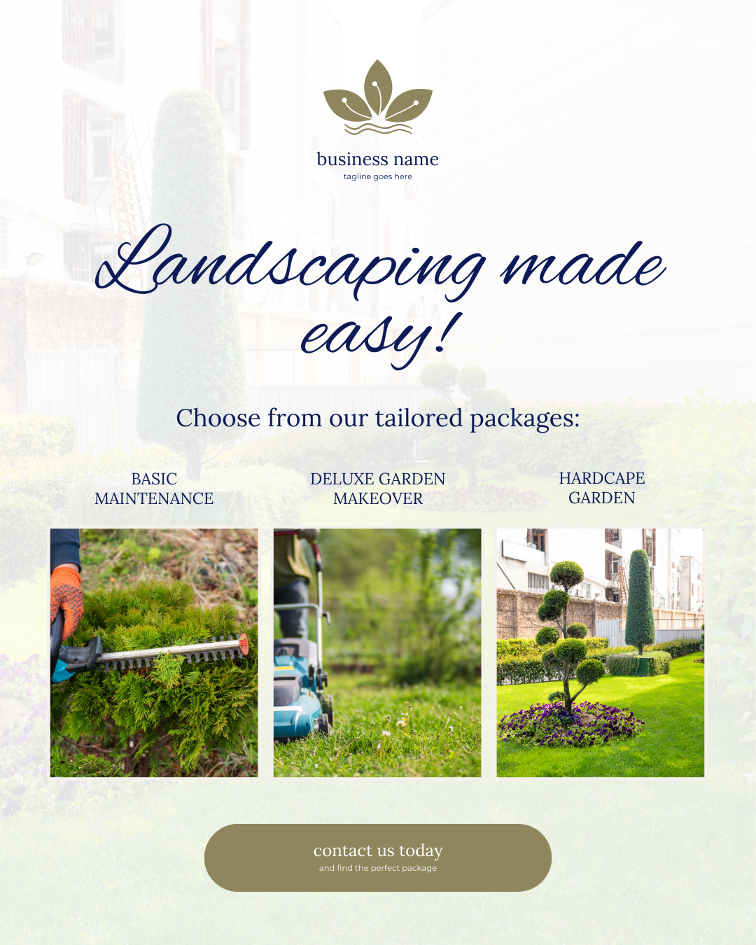 Landscaping Social Media Post Templates