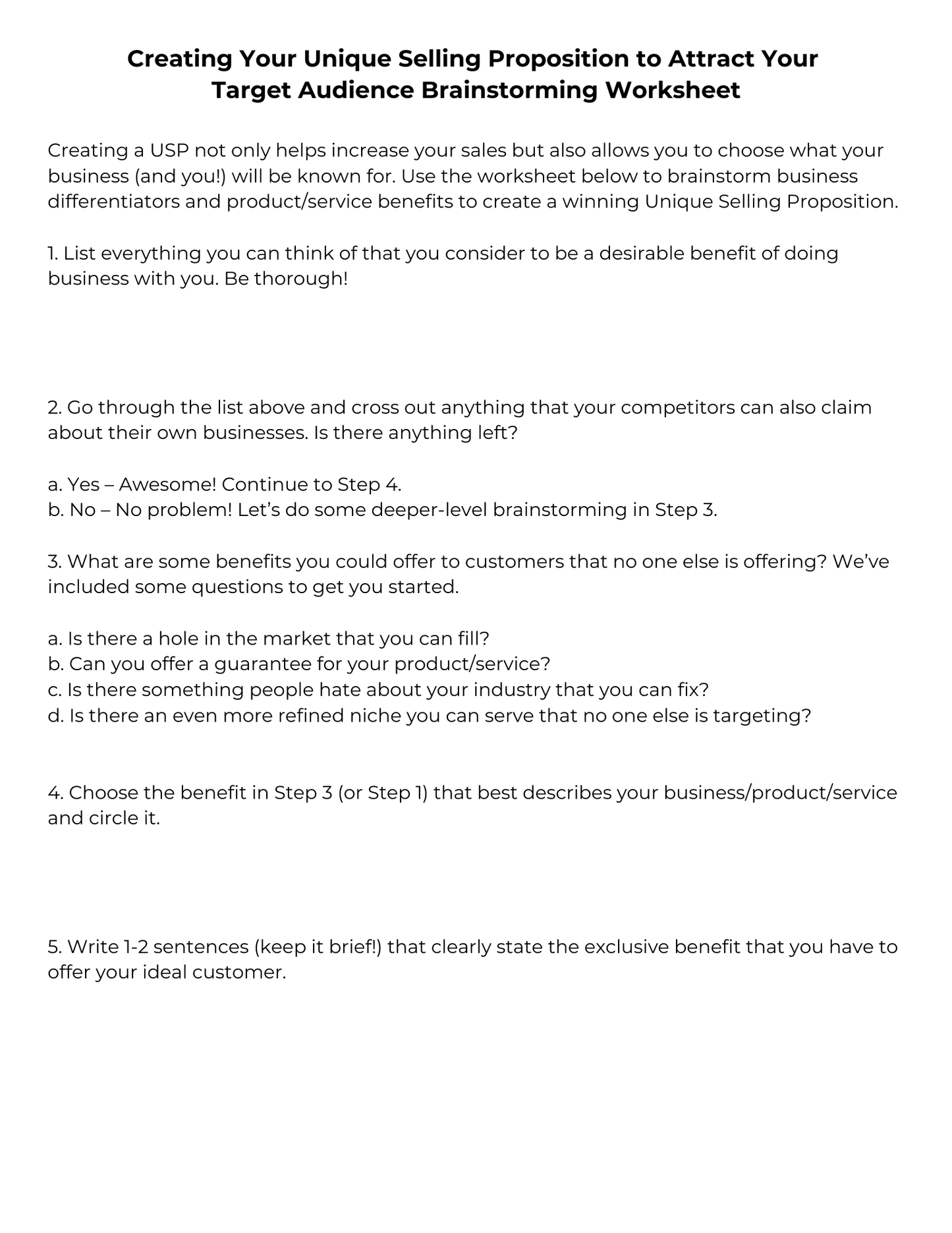 Audience & Niche Workbook | Find Your Ideal Client & Grow Online - The Simple Marketing Shop