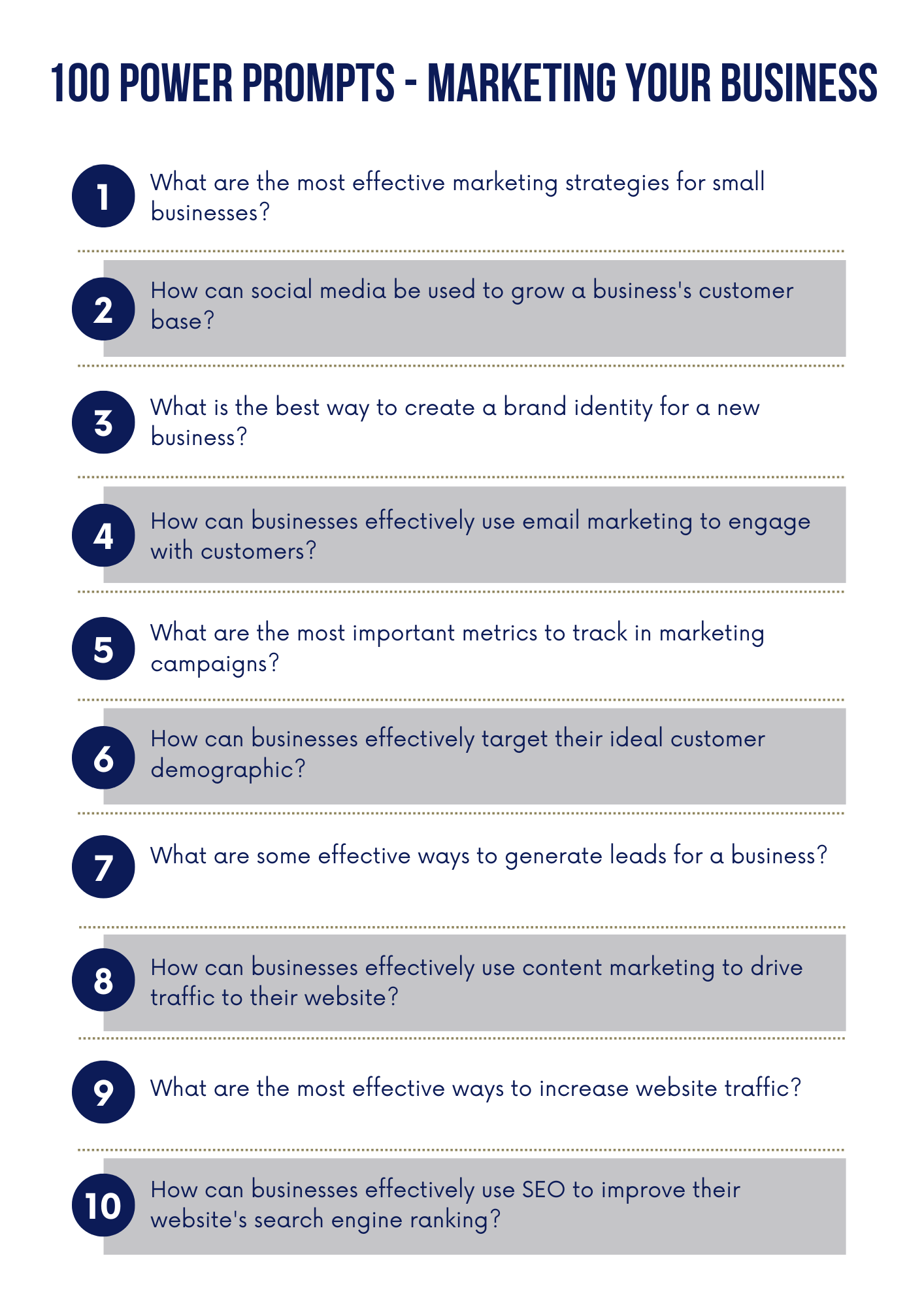 ChatGPT Power Prompts | AI Marketing Guide for Small Businesses - The Simple Marketing Shop