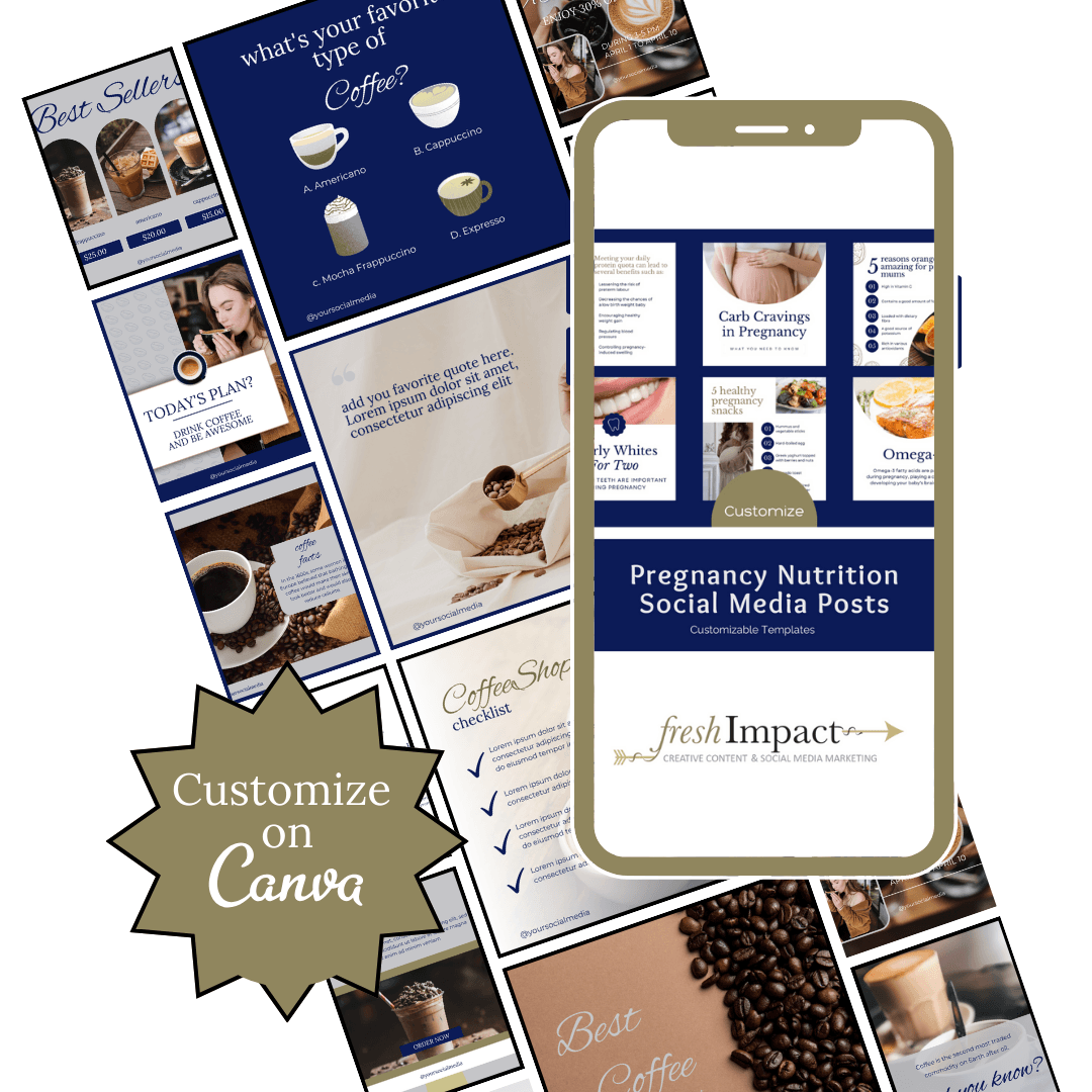 50 Coffee Shop Canva Templates | Editable Social Media Posts - The Simple Marketing Shop