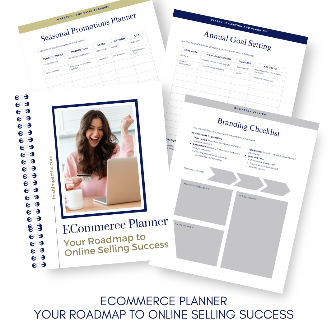 E-commerce Planner PDF | 71-Page Online Business Planning Workbook