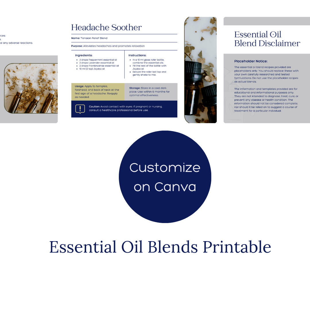 Essential Oils Business Kit – Templates, Printables & Organizers