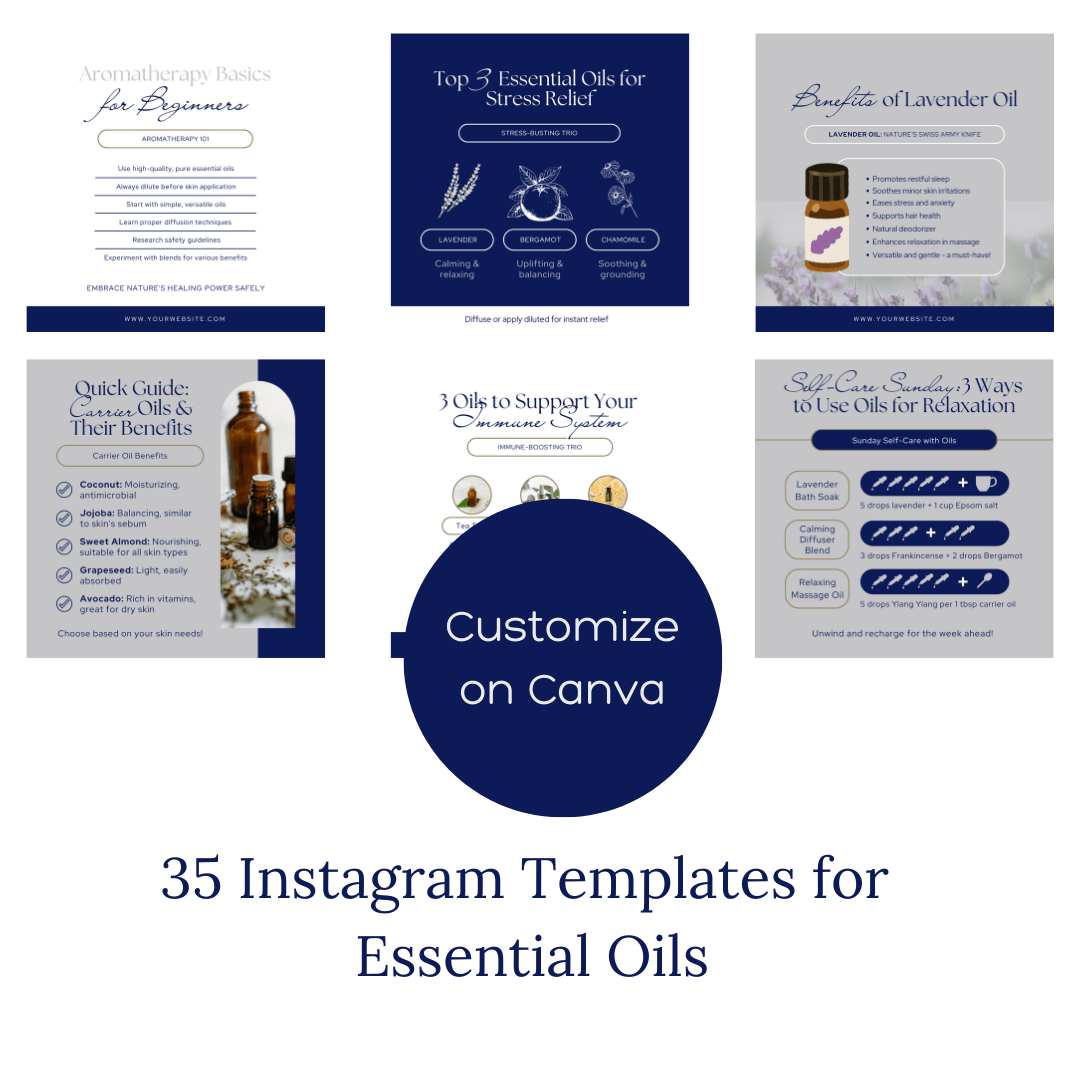 Essential Oils Business Kit – Templates, Printables & Organizers