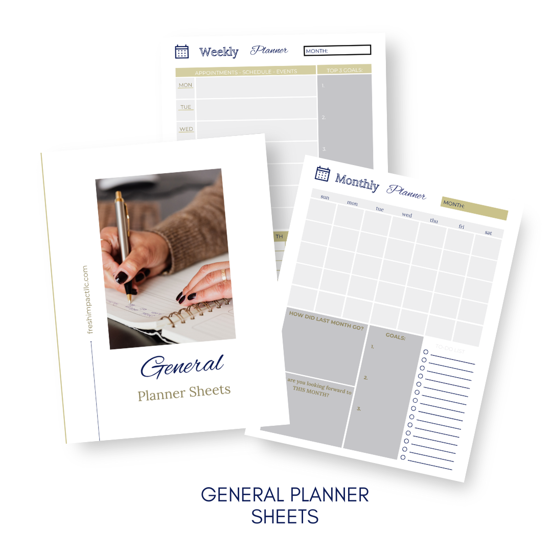General Planner Sheets