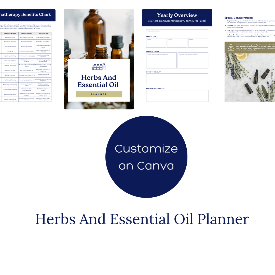 Essential Oils Business Kit – Templates, Printables & Organizers
