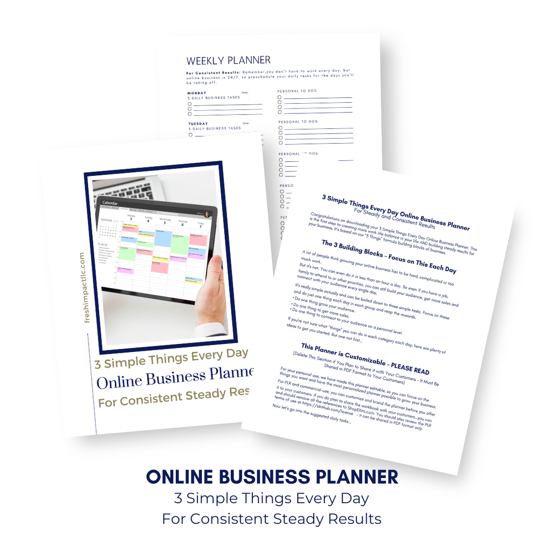 3 Things Planner