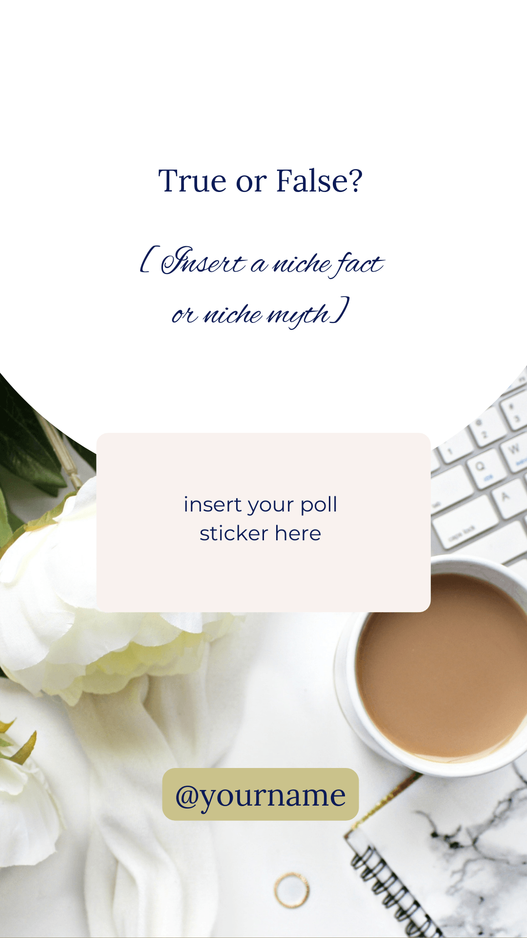 Instagram Story Poll & Question Templates | 48 Editable Canva Posts - The Simple Marketing Shop