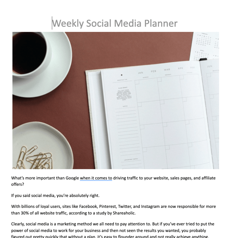 Social Media Planner & Workbook – Strategy Organizer for Small Business Marketing - The Simple Marketing Shop