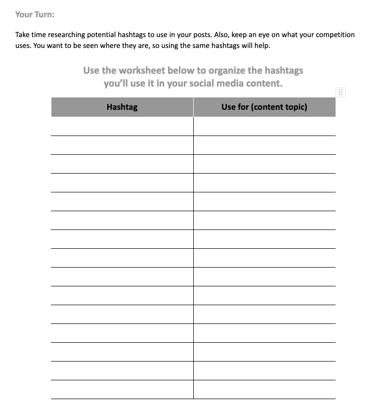Social Media Planner & Workbook – Strategy Organizer for Small Business Marketing - The Simple Marketing Shop