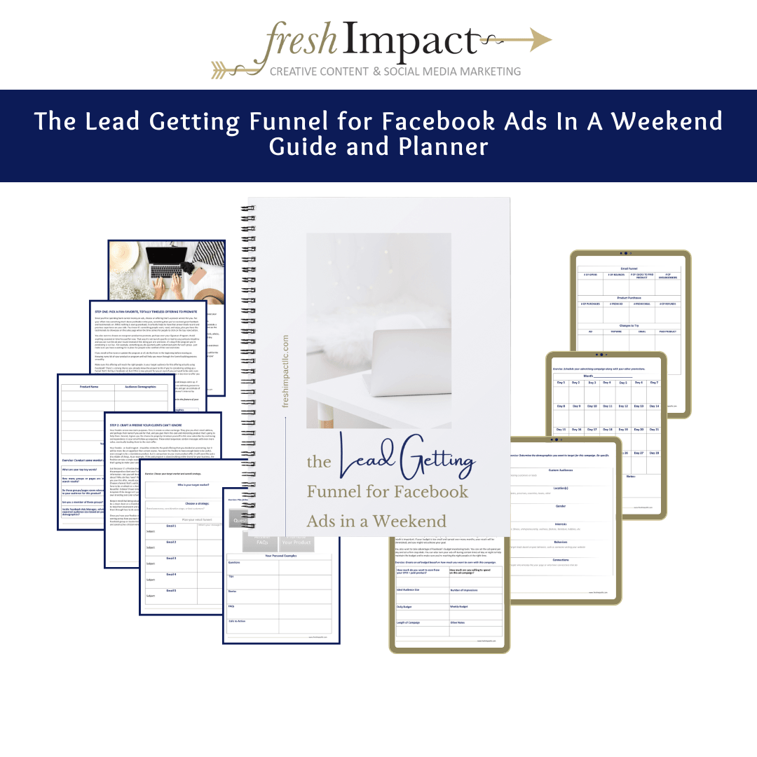 Lead Getting Funnel Guide & Planner – Facebook Ads in a Weekend for Small Business Owners - The Simple Marketing Shop