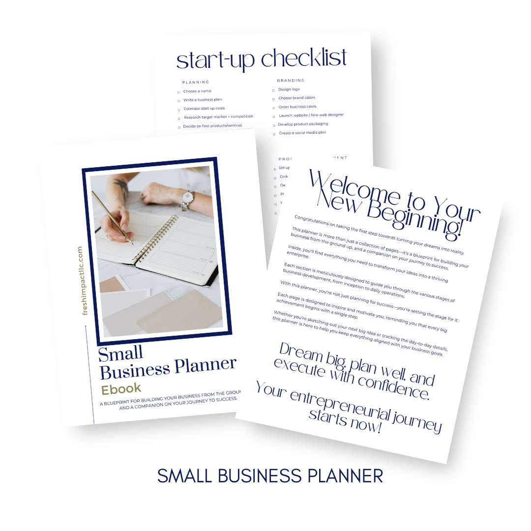 Small Business Planner – Printable & Digital Business Template (60+ Pages) - The Simple Marketing Shop