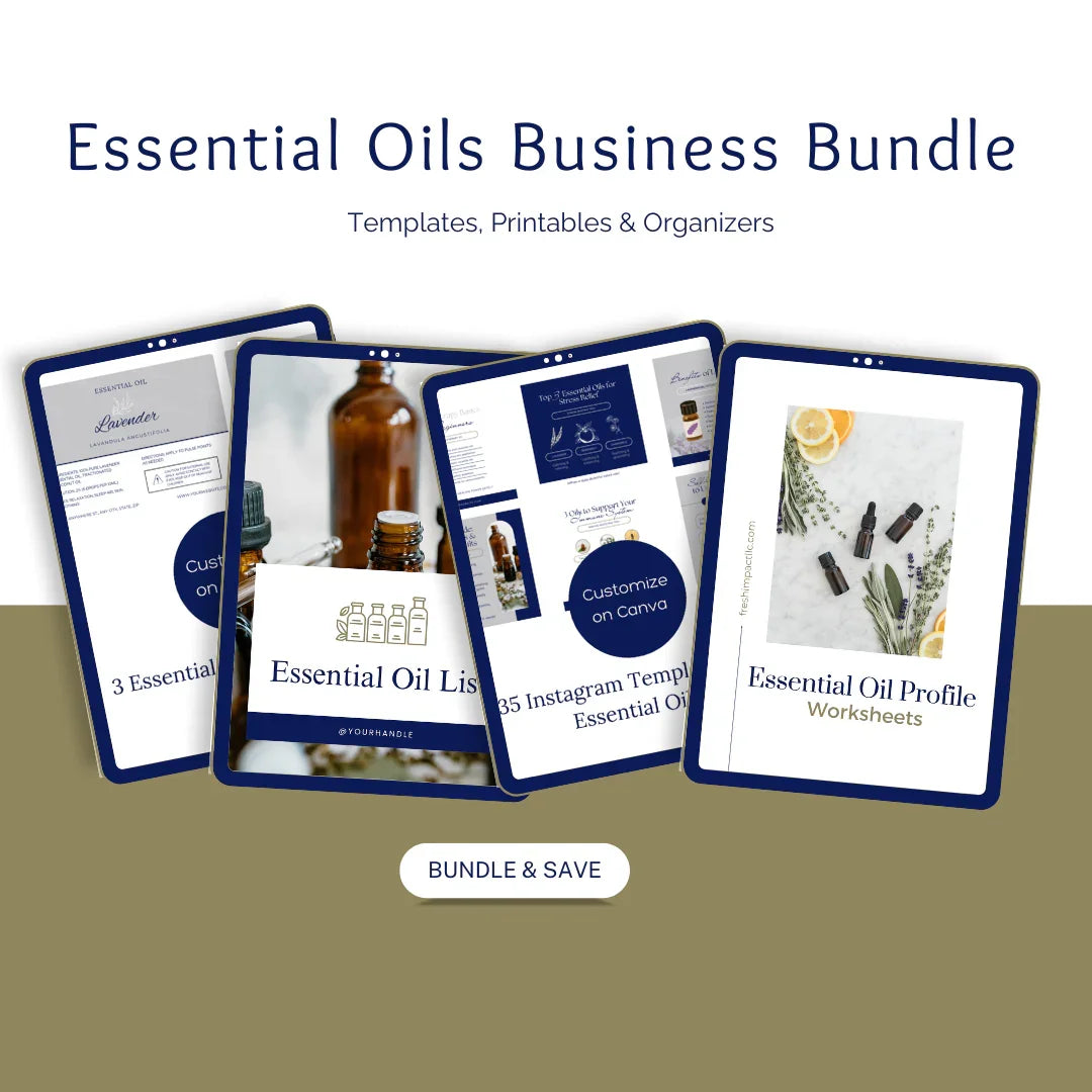 Essential Oils Business Kit – Templates, Printables & Organizers