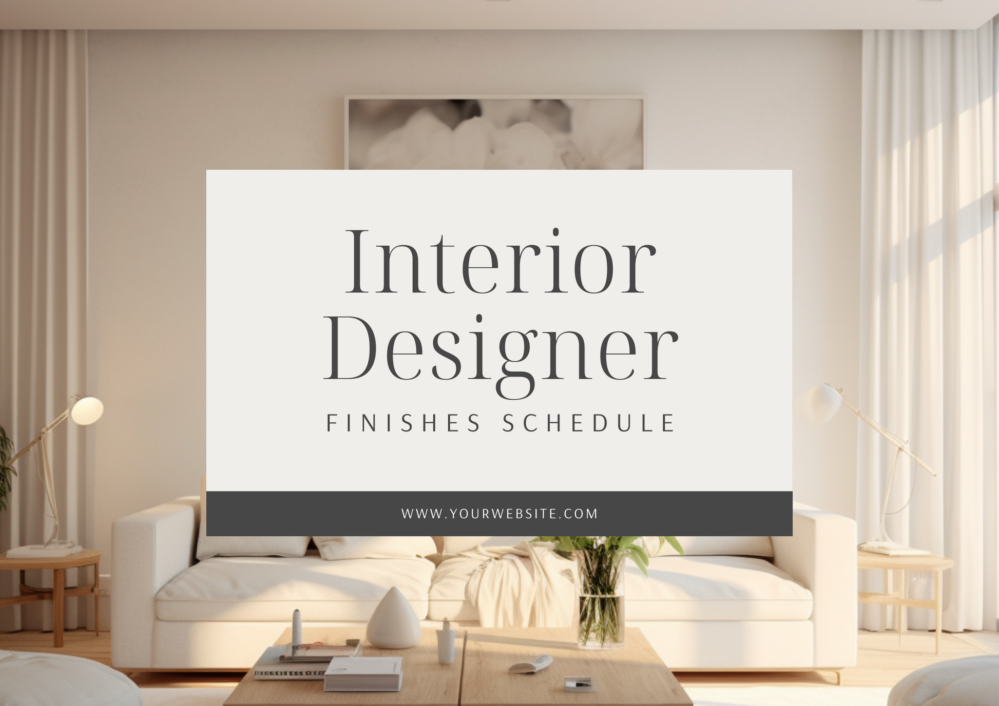 Interior Design Finishing Schedule