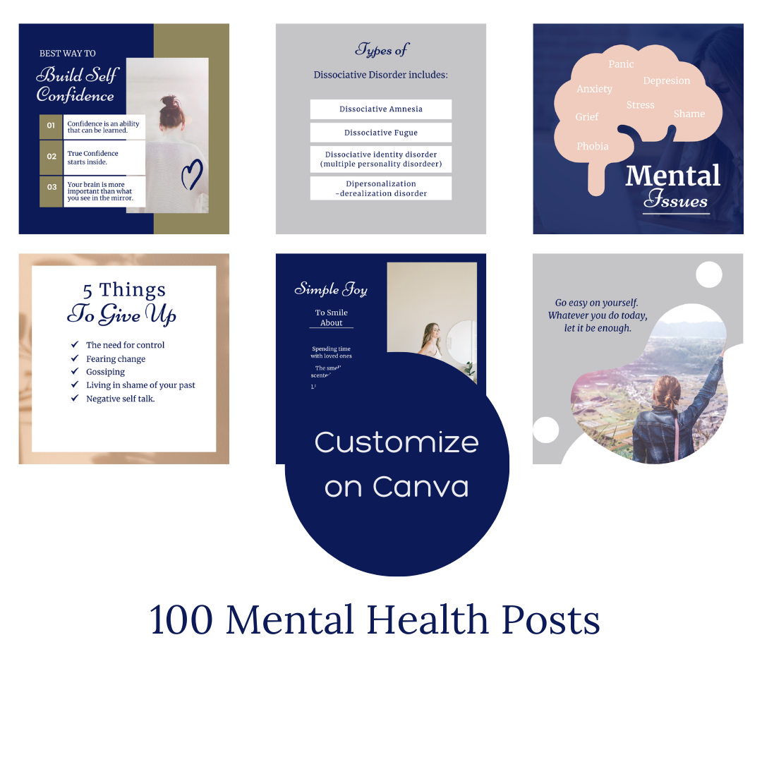 Mental Health Social Media Post Templates
