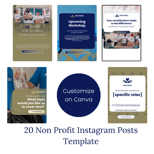 20 Nonprofit Social Media Templates – Editable Canva Posts for Mission-Driven Organizations