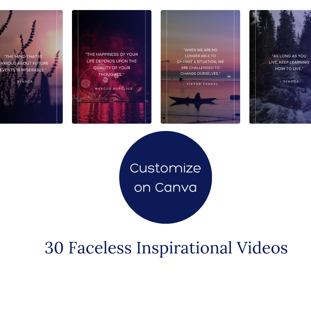 30 Faceless Inspirational Reels