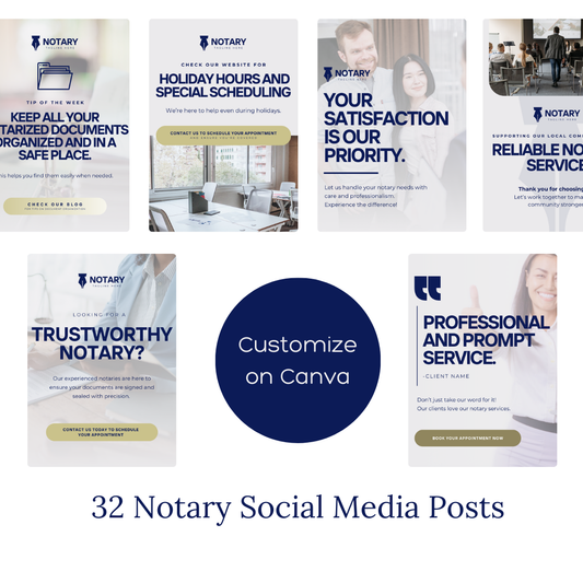 Notary Social Media Post Templates