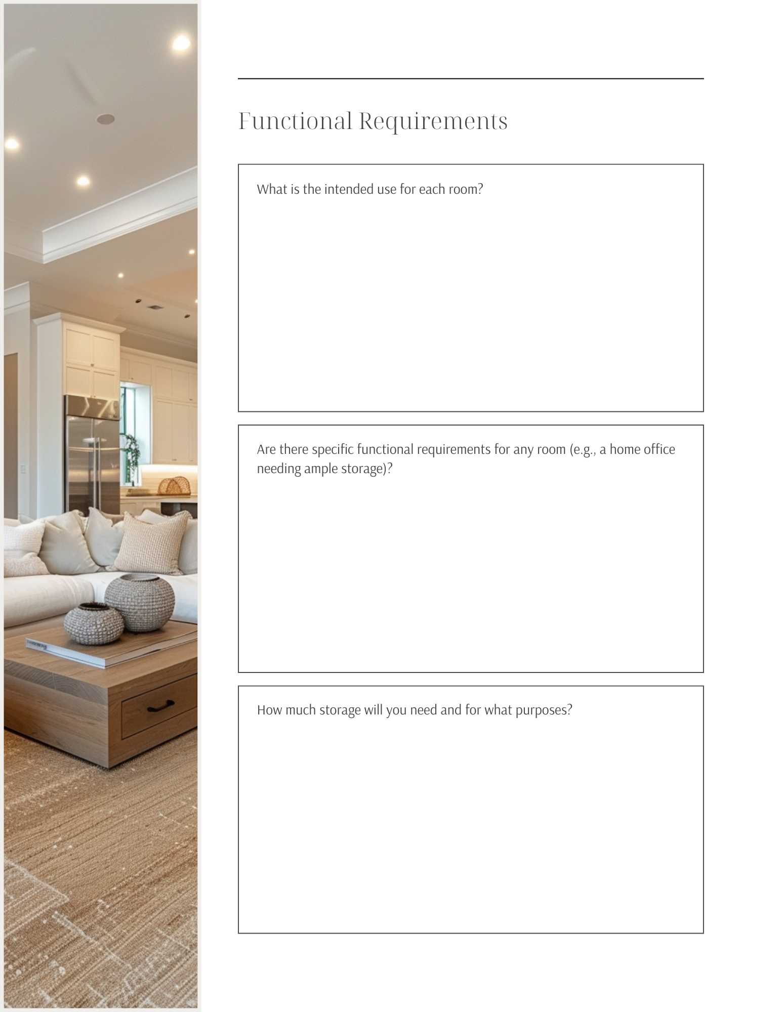 Interior Design Questionnaire: Empower Your Client Consultations