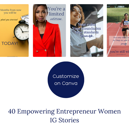 40 Empowering Instagram Templates for Entrepreneur Women – Posts & Stories