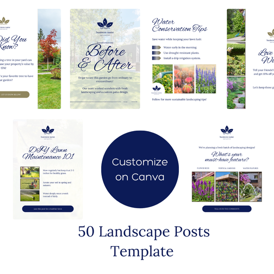 Landscaping Social Media Post Templates