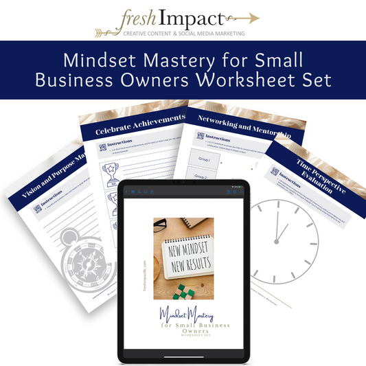 Mindset Mastery for Small Business Owners Worksheet Set