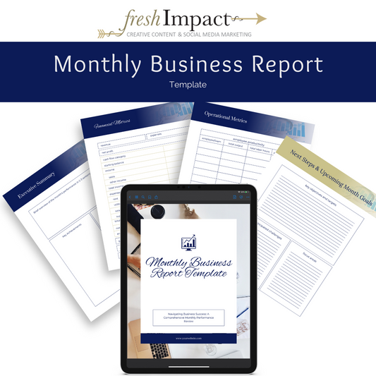 Monthly Business Report Template