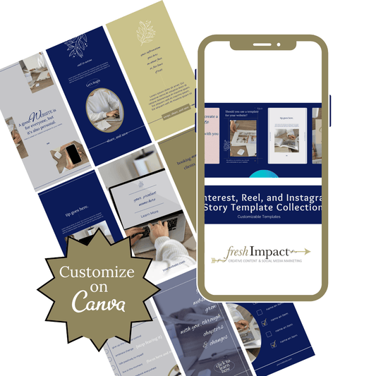 Pinterest, Reel, and Instagram Story Template Collection