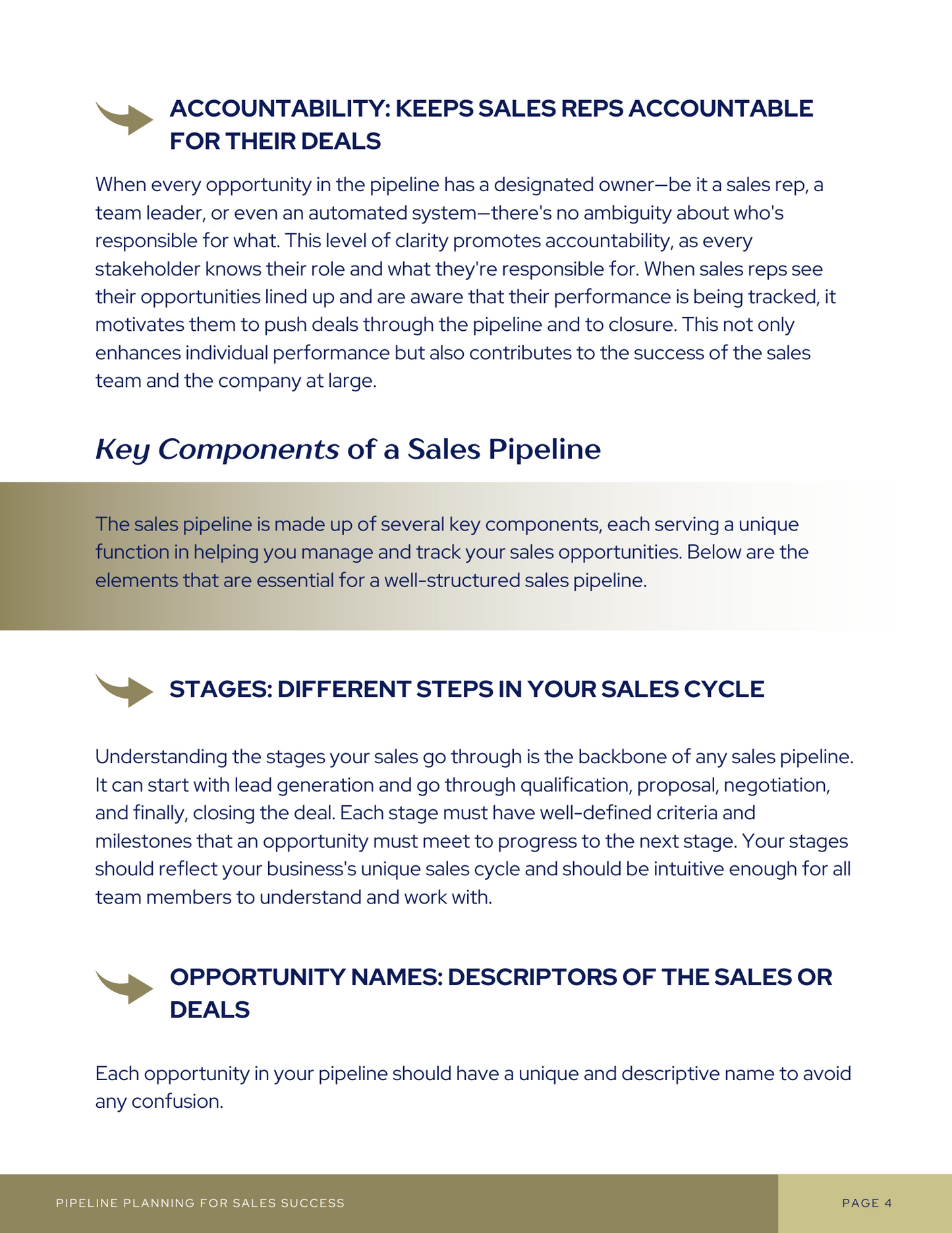 Pipeline Planning for Sales Success