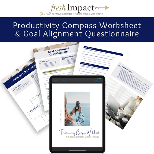 Productivity Compass Worksheet & Goal Alignment Questionnaire