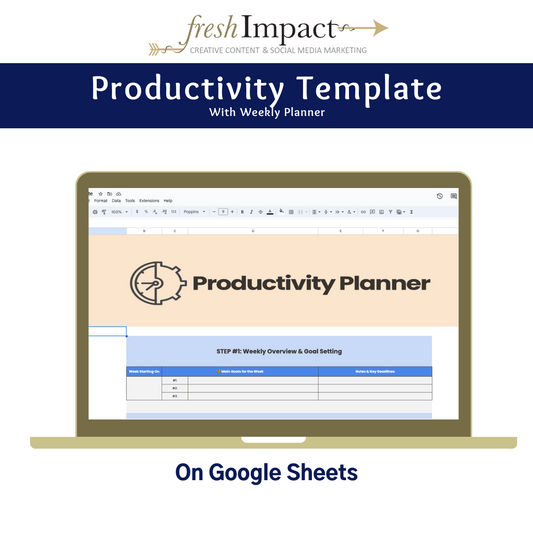 Productivity Template with Weekly Planner (Google Sheets)